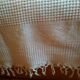 Bedspread in woven white cotton, double bed