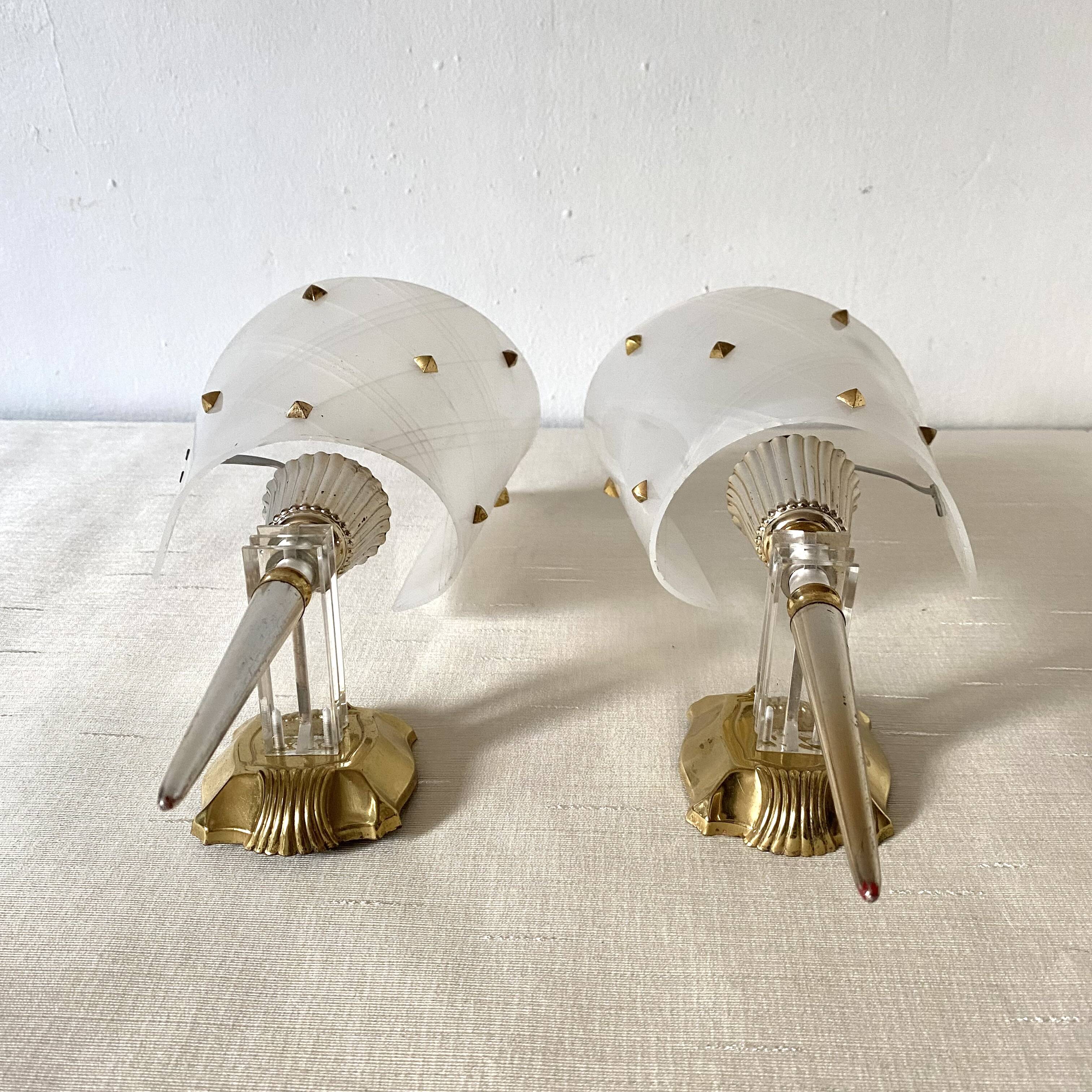 Pair of 60s wall lights