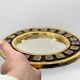 Golden ceramic mirror by Mithé Espelt 1960 24cm