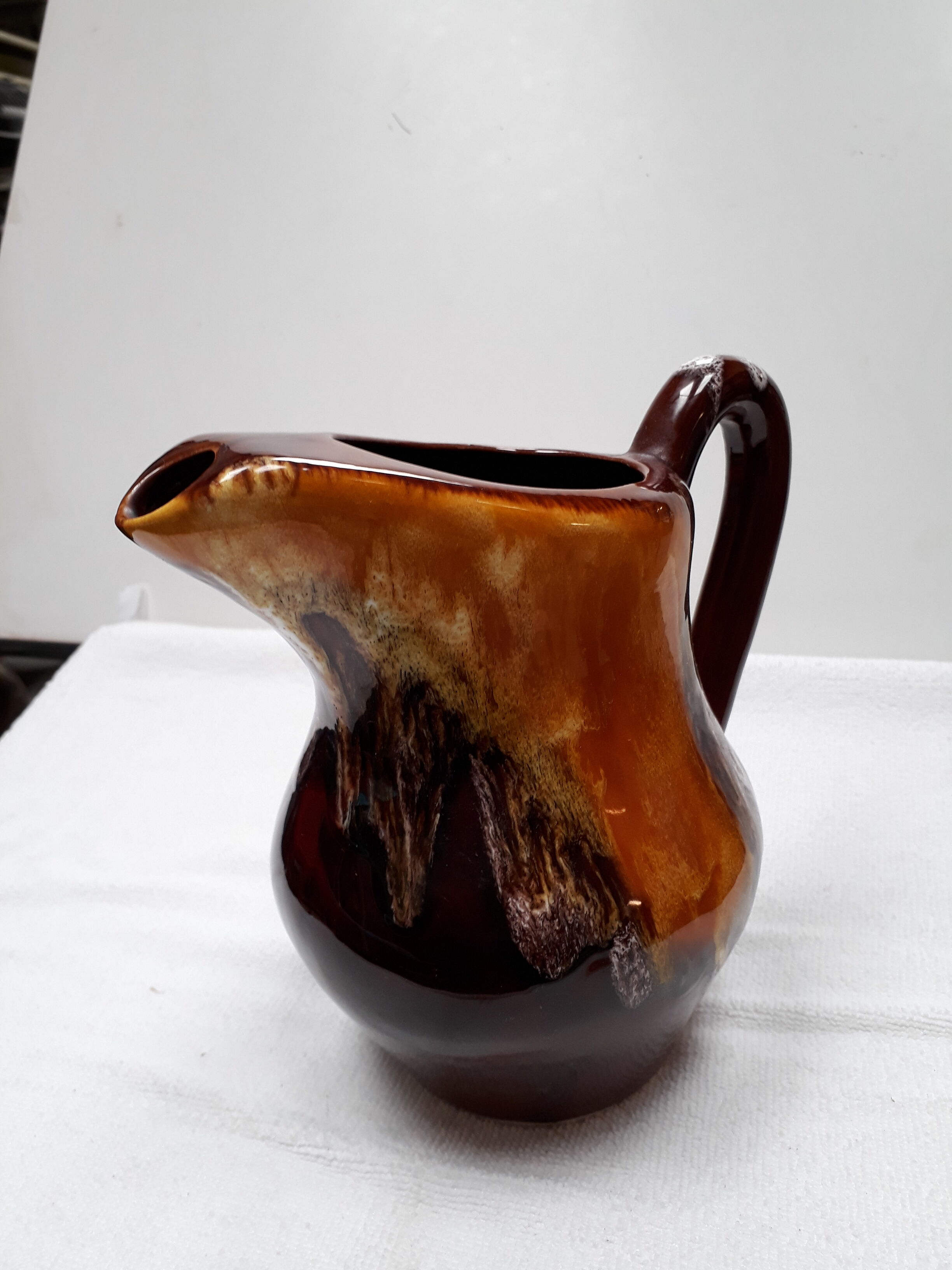 Pitcher vintage 1960 70 s glaze