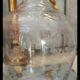 Lot de deux carafes vintage en cristal