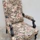 Napoleon III period armchair with floral tapestry, 19th century