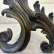 Beautiful pair of bronze andirons - 19th century