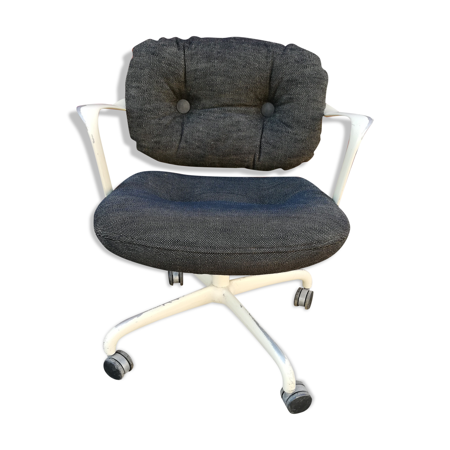 Armchair on wheels by Morrison & Hannah edition Knoll