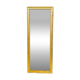 Louis XVI mirror in carved and gilded wood with leaf 18th century