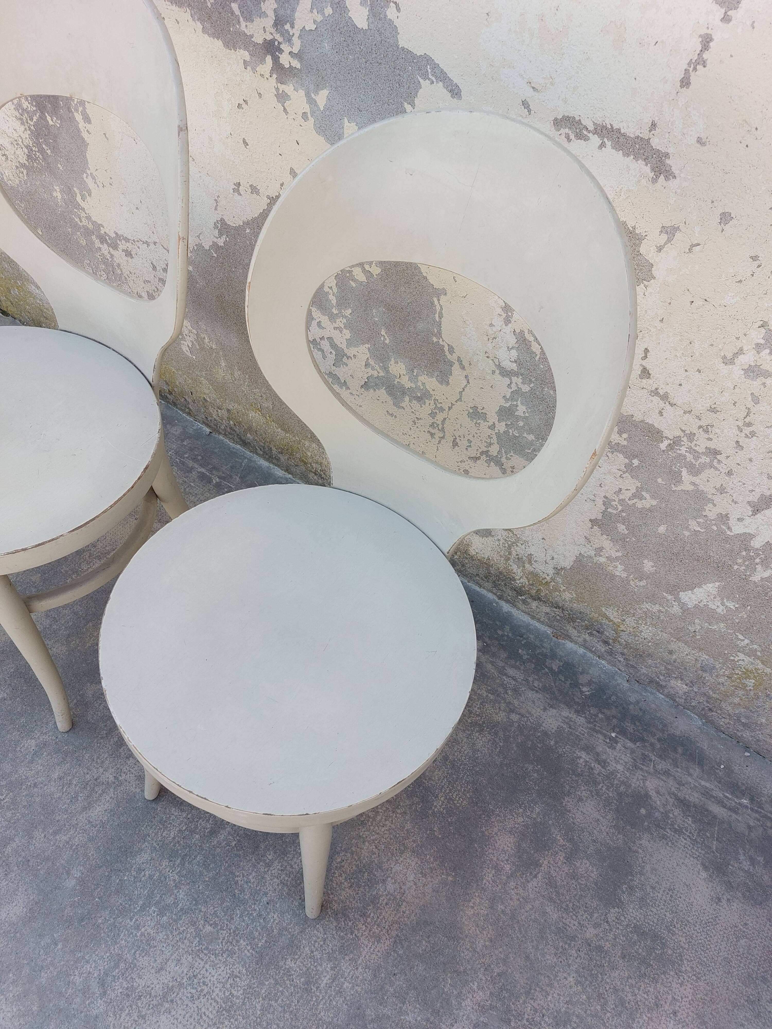 Pair of baumann chairs seagull model