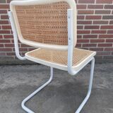 Set of 4 Cesca b32 model chairs in white
