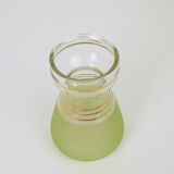 Granite green glass hyacinth vase