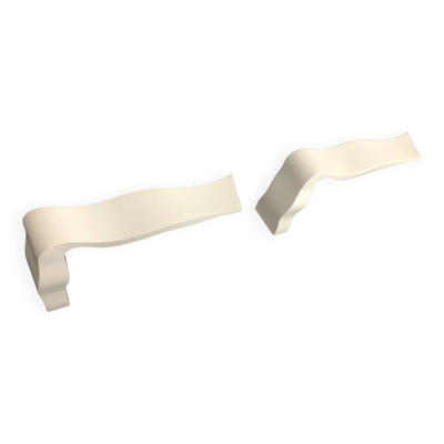 Paire d'appliques italienne Fontana Arte Yves blanches 2008