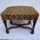 Oak stool / Louis XIV style piano stool