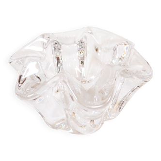 Small crystal ashtray or candle holder