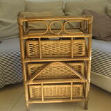 Storage cabinet in wicker