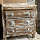 Art Deco oak chest of drawers