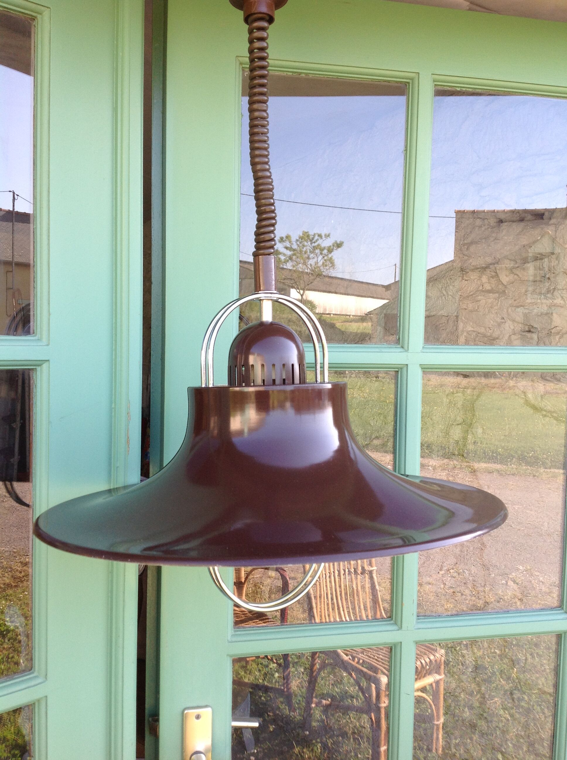 46cm vintage metal suspension