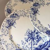 Ironstone plate Creil and Montereau primrose decoration 19th century