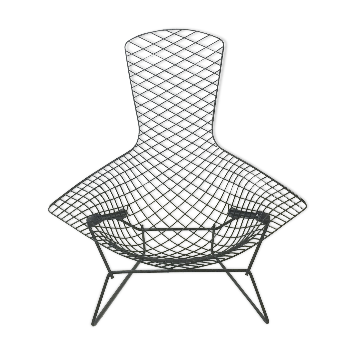 Fauteuil "bird" noir de Harry Bertoia pour Knoll 1970