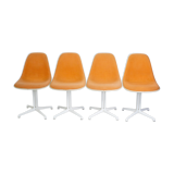 Set of 4 Hermann Miller Fehlbaum production chairs