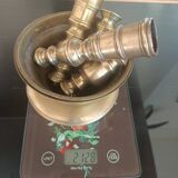 18th century disc candlesticks