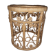 Table basse ou tabouret rotin peacock