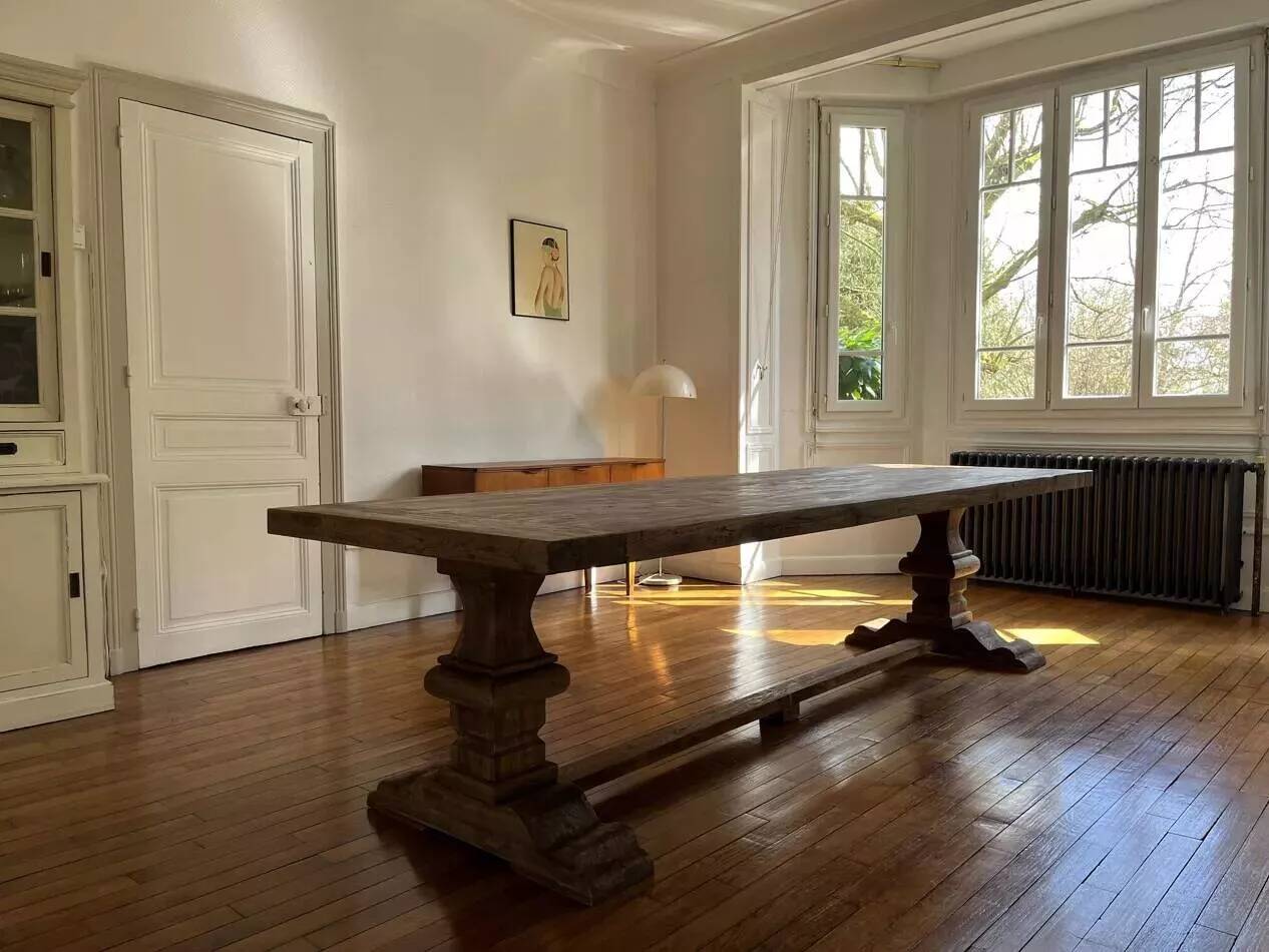 SPIRITO monastery table in solid oak - length 200 cm