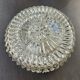Vintage glass ceiling light with diamond-shaped cutouts