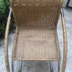 Ludwig van der Rohe MR12 rattan and tubular chrome armchair