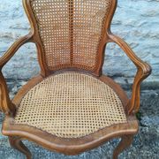 Caned armchairs in Louis XV style