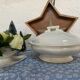 Antique porcelain vegetable dish made of "bamboo"