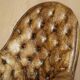 Fauteuil de directeur Chesterfield en cuir aniline