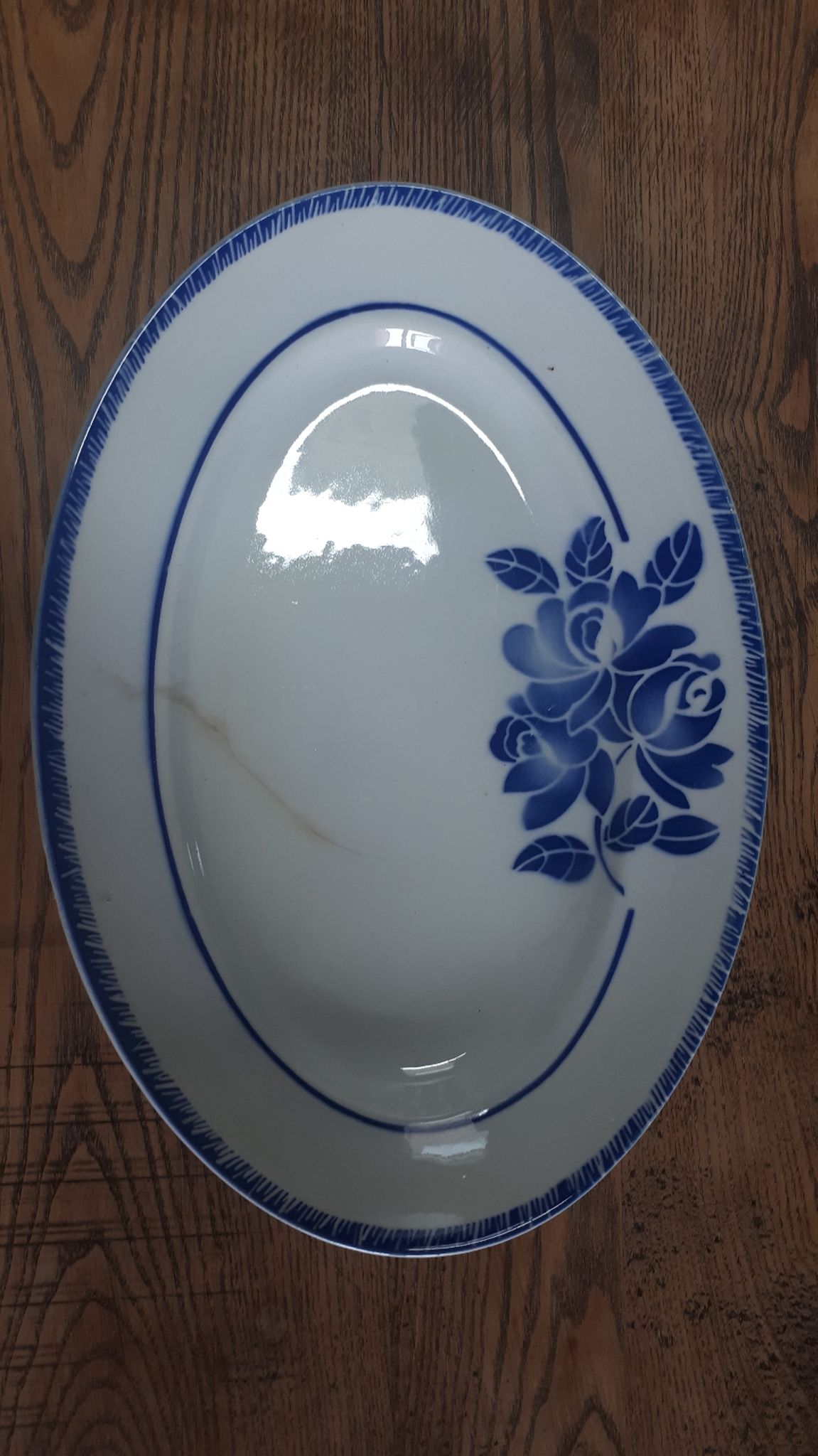 Série de plats Badonviller Fleurs bleues