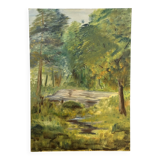 Oil on canvas signed by the artist M. Cornu