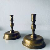 Pair of 17th century candlesticks