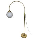 Large Art Deco floor lamp in brass