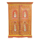 Antique painted folk art cabinet
