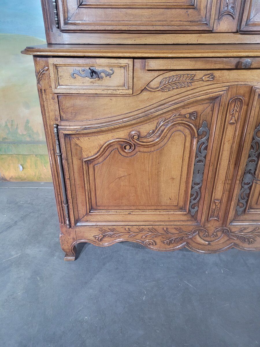 Louis XV two-body buffet with a gendarme hat
