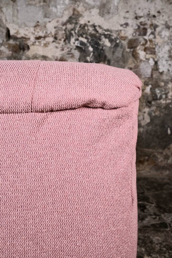 Canapé vintage rose, made in France, 1980s