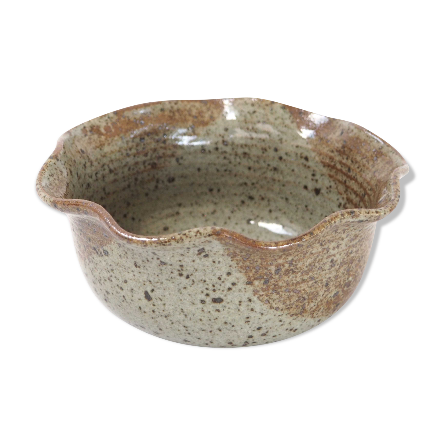 Speckled stoneware ramekin