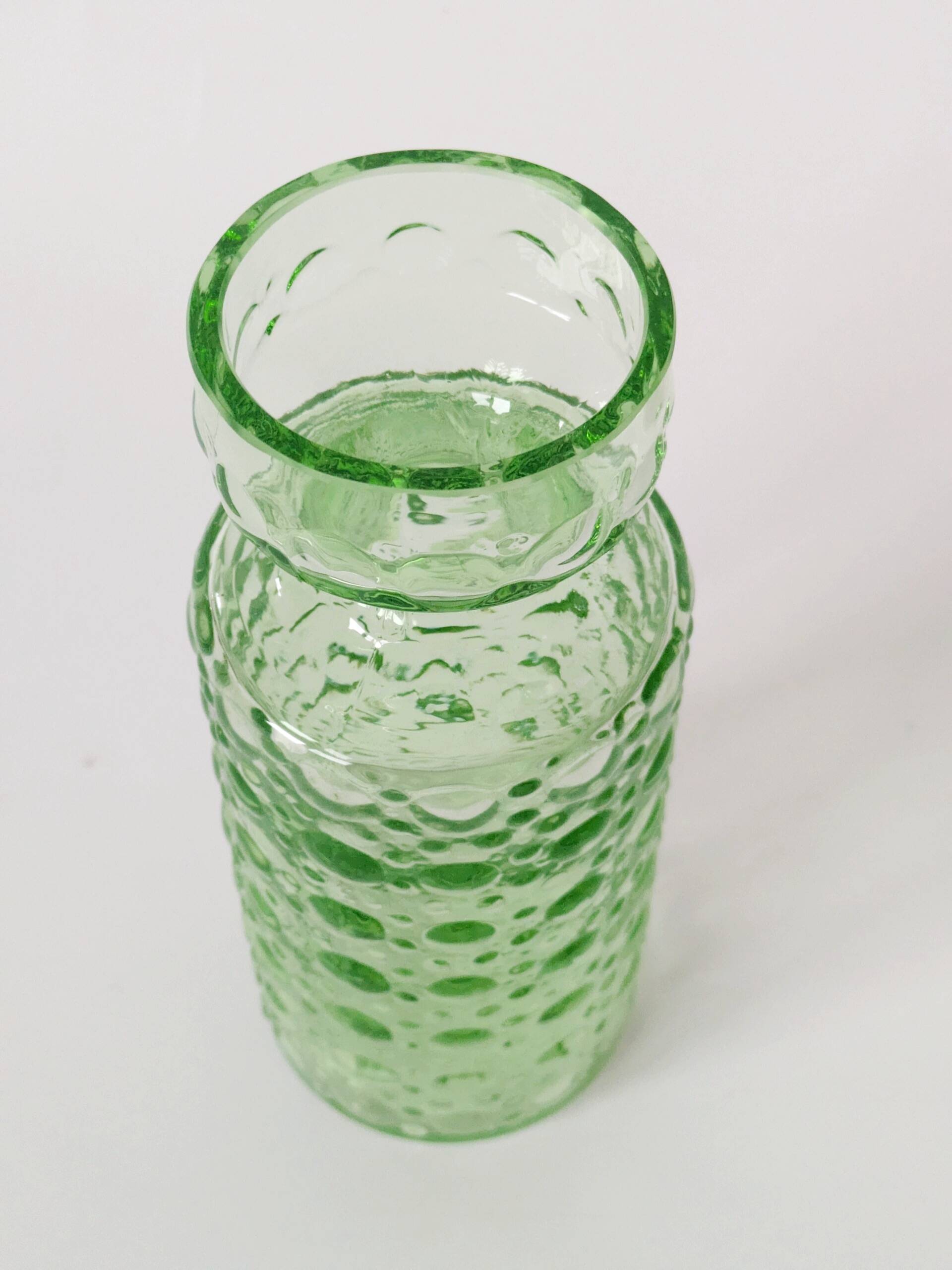 Vase à jacinthe vert, Herbert Kny, Allemagne, années 70