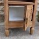 Console / side table / Art Deco bedside table renovated in solid walnut
