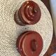 Set of two old enamelled boxes