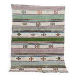 Handmade wool Berber rug 205 X 145 CM