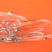 1970s Fruit bowl / Centrepiece transparent glass