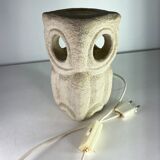 Albert Tormos Lamp in Stone Sculpture Owl or Owl France 1960/70