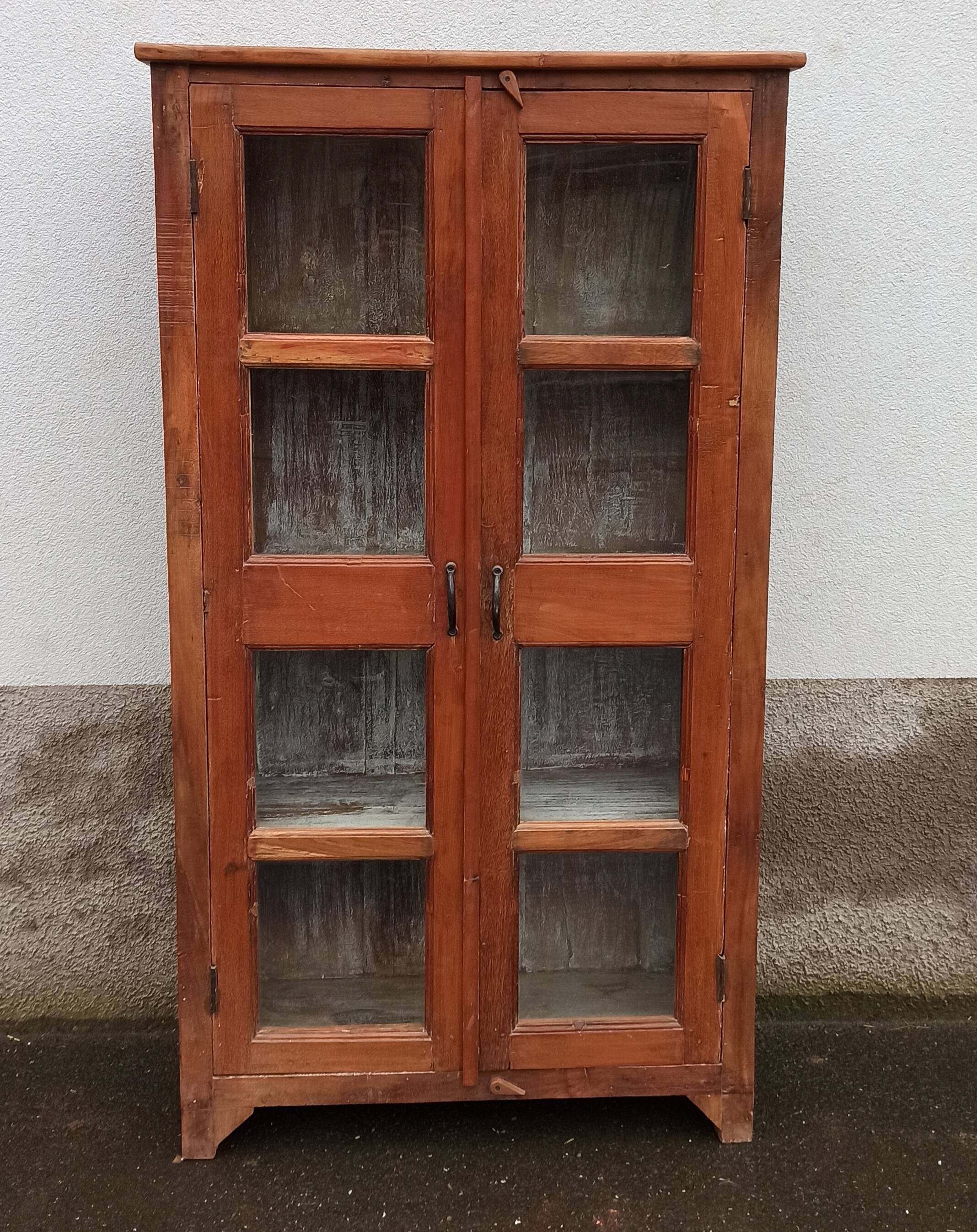 Wooden glass cabinet