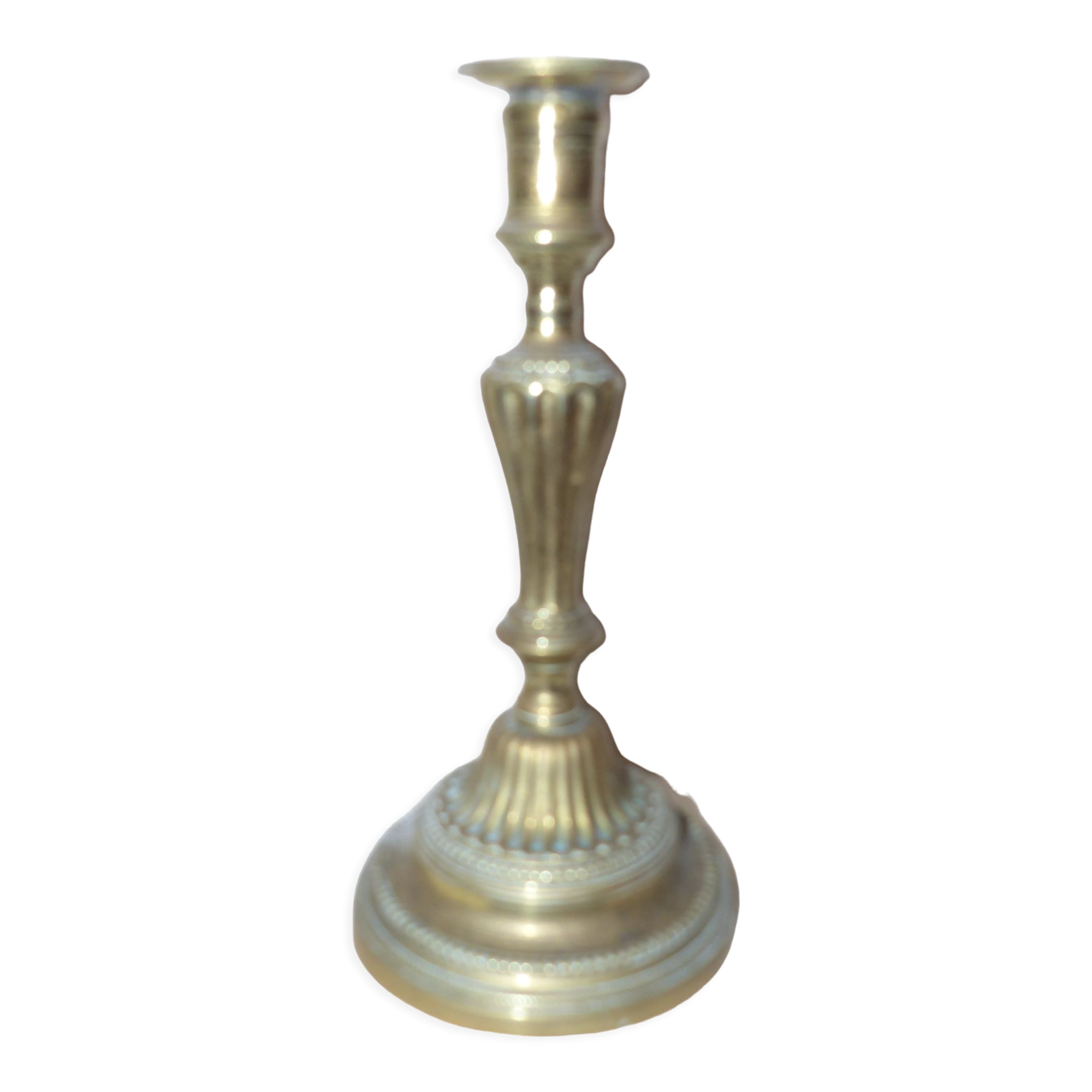 Copper candlestick pair