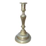 Copper candlestick pair