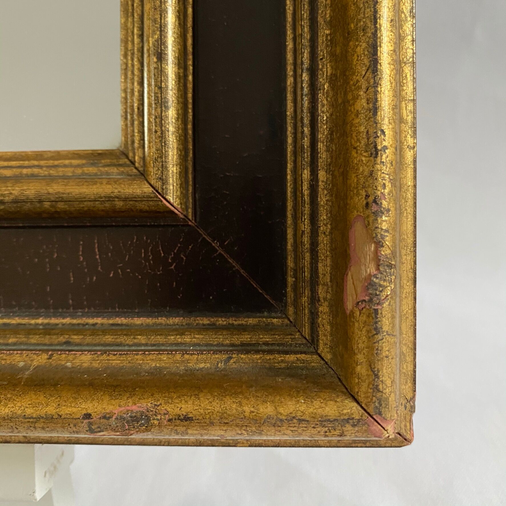 Golden leaf gold mirror