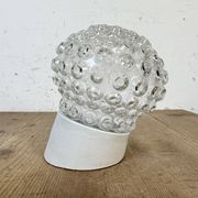 Vintage White Porcelain Wall Light, 1970s