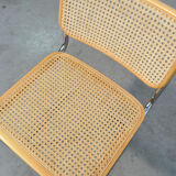 Six Cesca tubular frame cantilever dining chairs by Fasem, Italy 1999