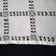 Small old linen tablecloth with days 1.09 x 1.14 m